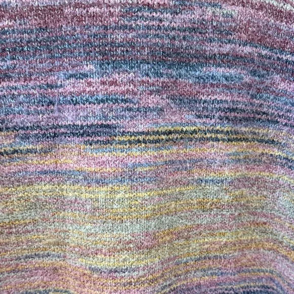 LOFT Purple and Gold Knit Sweater Dress - Picture 3 of 4